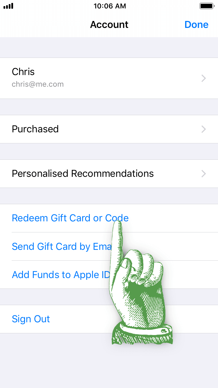 Input for Promo Codes gone (iOS)