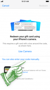 Redeem Promo Code - Tap to enter the promo code