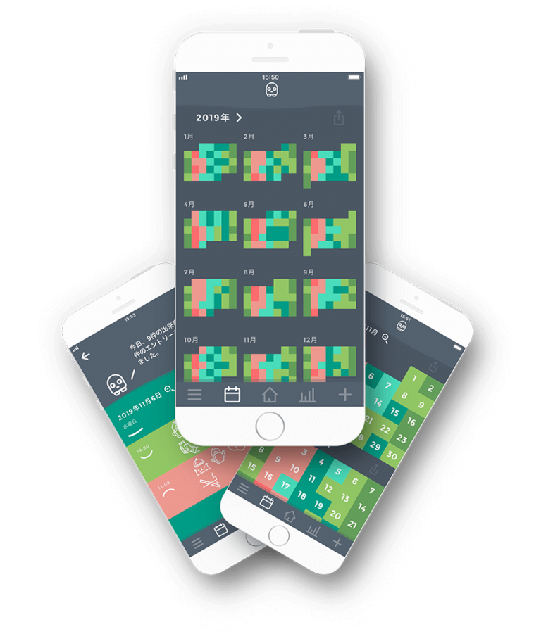 Year in Pixels - Moodistory App