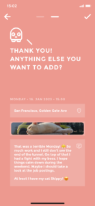 Moodistory App Create Entry Additional Information